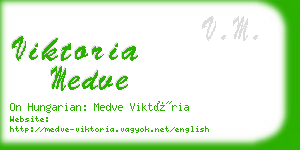 viktoria medve business card